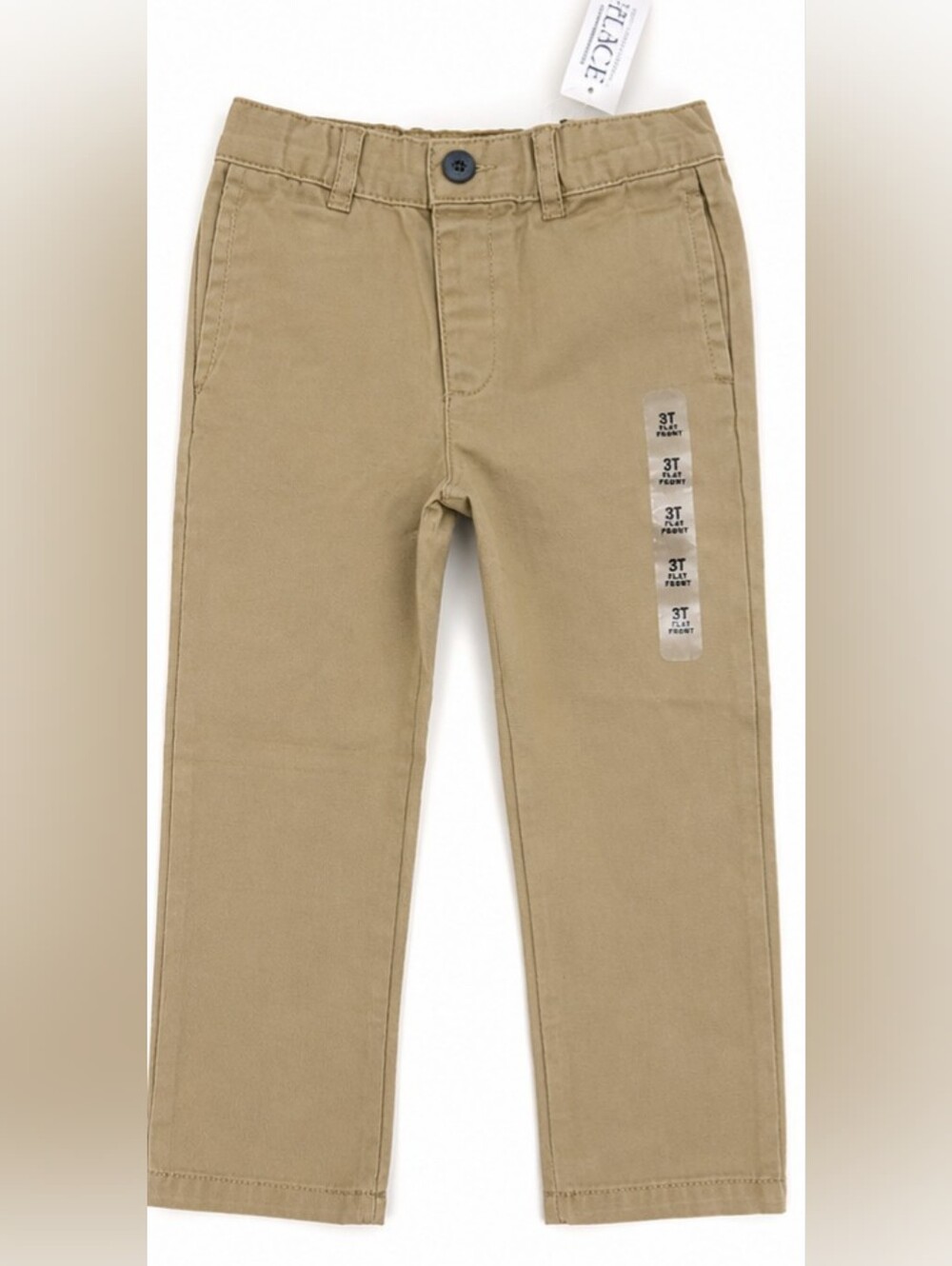 NWT The Children's Place Toddler Boys Khaki Flat Front Chino Pants 3T